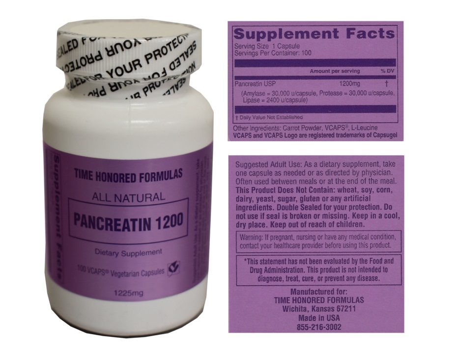 Pancreatin 1200mg - Time Honored Formulas