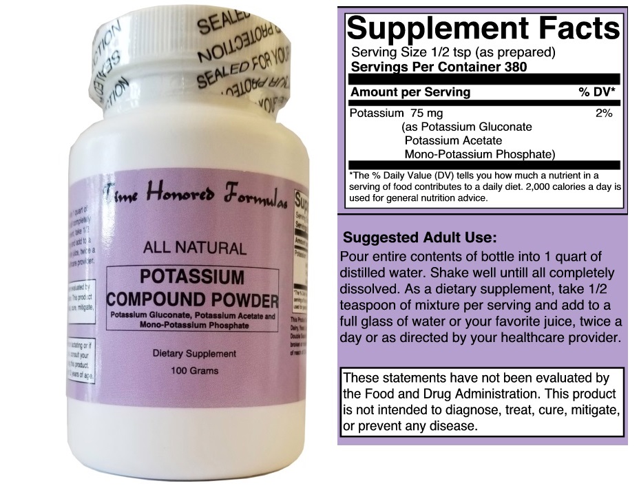 Potassium Compound Powder Time Honored Formulas