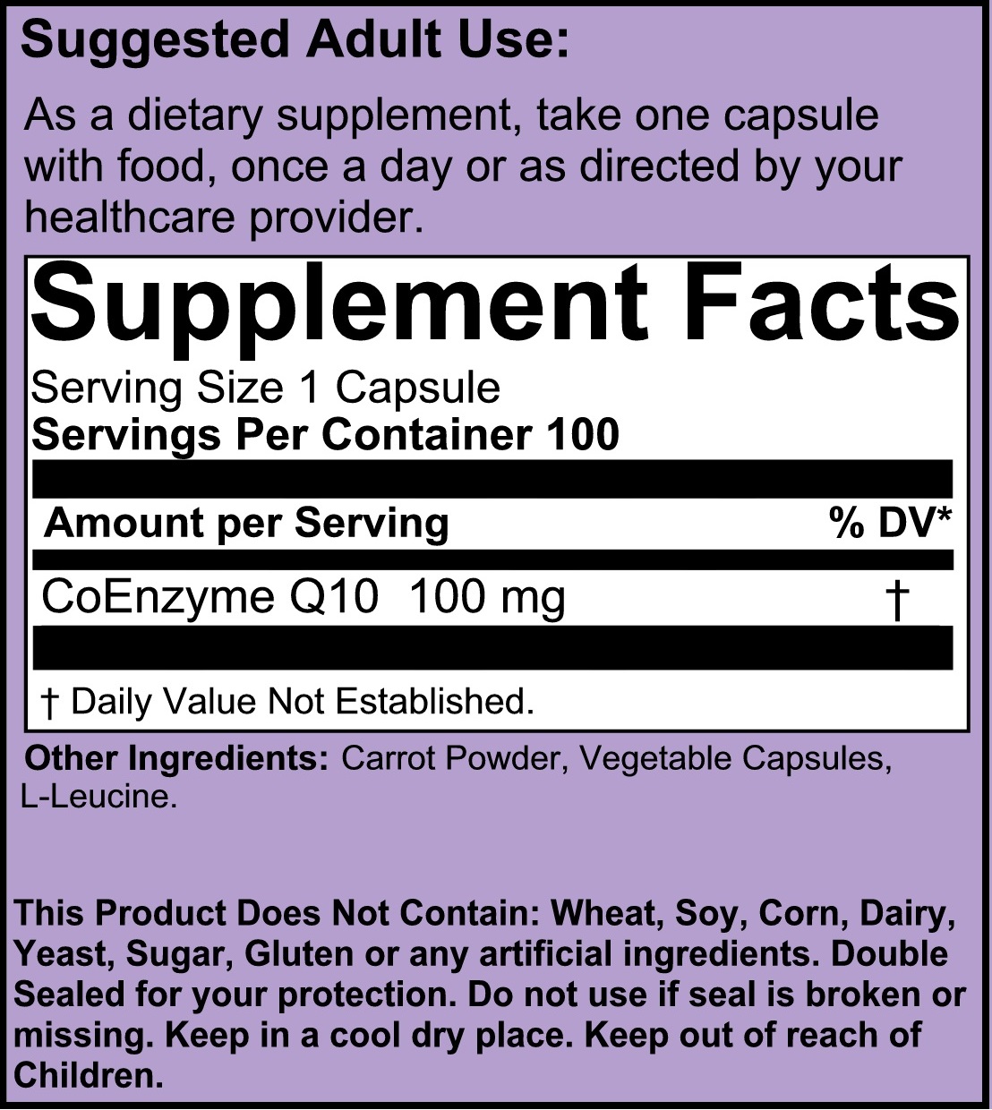 CoEnzyme Q10-100 - Image 2