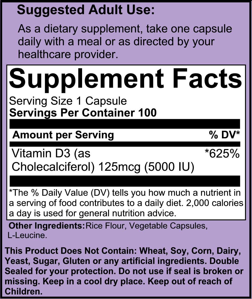 Vitamin D3-5000 - Image 2